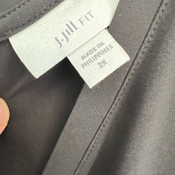 J Jill Fit On The Go Jumpsuit Womens Plus Size 2X Black Sleeveless Drawstring - Picture 5 of 7